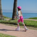Gyermek inline korcsolya ATTABO Flashled állítható rózsaszínű 17