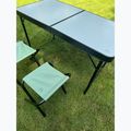Összecsukható kempingasztal + székek KADVA CAMPtable szett 4-6 fő részére, szürke 8