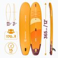Felfújható SUP deszka szett AQUASTIC This 12'0" orange 26