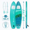 Felfújható SUP deszka szett AQUASTIC Vista 11'2" green 21