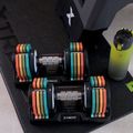 Állítható kézisúlyzó készlet TREXO 2 x 10 kg multicolor 10