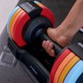 Állítható súlyzó TREXO 25 kg multicolor 9