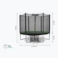 Urbogym Classic 312 cm-es kerti trambulin fekete 10FT 10