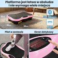 Vibrációs platform Extralink Moonwalk Spin Move black/pink 15