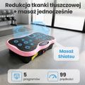 Vibrációs platform Extralink Moonwalk Spin Move black/pink 16