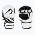 Overlord grappling kesztyű Sparring MMA természetes bőr fehér 101003-W/M