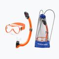Gyerek búvárkészlet AQUA-SPEED Alize FS + Samos + Mesh narancssárga