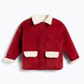 Gyermek kabát KID STORY Teddy warm red flowers 2