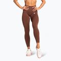 Női leggings Gym Glamour Basic Scrunch brown