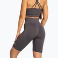 Spodenki bikery treningowe női Gym Glamour Push Up 2.0 dark silver 2