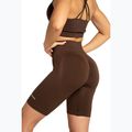 Spodenki bikery treningowe női Gym Glamour Push Up 2.0 dark chocolate 5