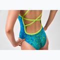 Női egyrészes fürdőruha SWEEP Aqua Hippos kék/sárga/zöld 4