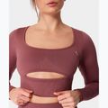 Női edző hosszú ujjú felső Carpatree Dopamine Buzz Seamless rose/brown 4