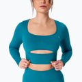 Női edző hosszú ujjú felső Carpatree Dopamine Buzz Seamless petrol green 4