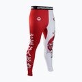 Férfi leggings Ground Game Kettei piros és fehér 2