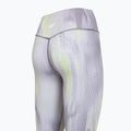 Női edző leggings 4F Solar Punk FNK F454 light yellow allover 10