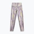 Női edző leggings 4F Solar Punk FNK F454 light yellow allover 7