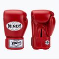 WINDY Classic valódi bőrből készült piros bokszkesztyű