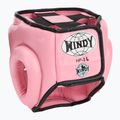 WINDY valódi bőrből készült rózsaszín bokszsisak 3