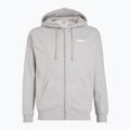 Férfi PROSTO kapucnis pulóver Logo Zip szürke