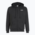 Férfi PROSTO kapucnis pulóver Logo Zip fekete