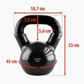 Kettlebell HMS KNV12 12kg fekete 3