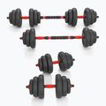 HMS SGN120 Pro Set 6W1 20kg súlyok fekete/piros 5