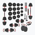 HMS SGN130 Pro Set 6W1 30kg súlyok fekete/piros