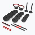 HMS SGN130 Pro Set 6W1 30kg súlyok fekete/piros 2
