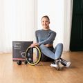 Hula hop súlyzóval és számlálóval HMS HHM21 fekete/sárga 3