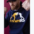 Férfi pulóver MANTO Logo Hoody sötétkék 4