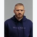 Férfi pulóver MANTO Peaceful Violence Hoody sötétkék 4