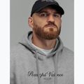 Férfi pulóver MANTO Peaceful Violence Hoody szürke 3