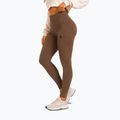 Női edzőleggingsek Octagon Legion Ribber brown 4
