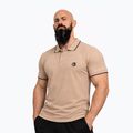 Férfi póló Octagon Legion Tipped Small Logo 3D Polo beige