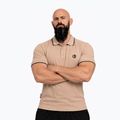 Férfi póló Octagon Legion Tipped Small Logo 3D Polo beige 3