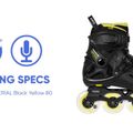 Férfi korcsolya Powerslide Imperial One 80 fekete/sárga 908376 16