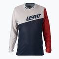 Leatt MTB 4.0 Ultraweld férfi kerékpáros mez fehér és sötétkék 5021120400