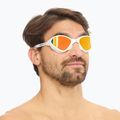 BuddySwim OzeanX Mirror fehér/narancs úszószemüveg 2
