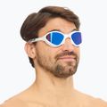 BuddySwim OzeanX Mirror fehér / kék úszószemüveg 7
