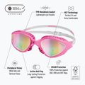 Úszószemüveg BuddySwim OzeanX Mirror pink/white/iridium 7
