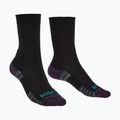 Női zokni Bridgedale Lightweight Merino Performance Boot Original black/purple