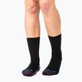 Női zokni Bridgedale Lightweight Merino Performance Boot Original black/purple 5