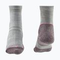 Női túrazokni Bridgedale Hike Ultralight Performance Crew aubergine 2