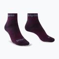 Női túrazokni Bridgedale Hike Midweight Performance Ankle dark purple