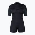 Női úszóruha Xcel Axis Back Zip Spring 2 mm black/palm/monstera print