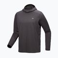 Férfi hosszú ujjú Arc'teryx Cormac kapucnis pulóver fekete melír 5