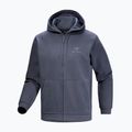 Férfi trekking polár pulóver Arcteryx Emblem Fleece Full-Zip Hoody dark stratus 6