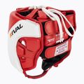 Boksz fejvédő Rival Amateur Competition Headgear red/white 3