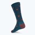 Férfi zokni Darn Tough Strut Crew dark teal 2
